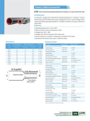 C106 Semi Conductive Insulation Elastomeric Insulation Tri Layer Heat Shrink Tube Upmheatshrink Com