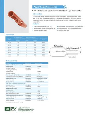 C107 Plastic Insulation Elastomeric Insulation Double Layer Heat Shrink Tube Upmheatshrink Com