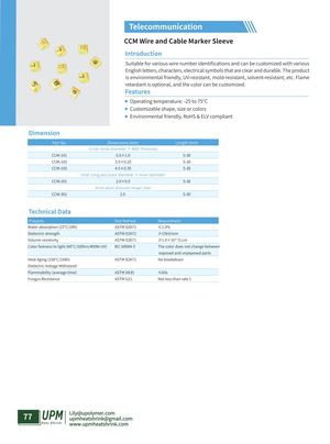Ccm Wire And Cable Marker Sleeve Upmheatshrink Com