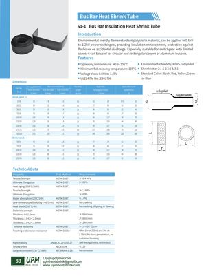 S1 1 Bus Bar Insulation Heat Shrink Tube