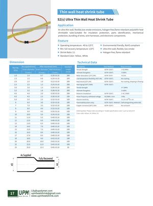 S2(s)ultra Thin Wall Heat Shrink Tube