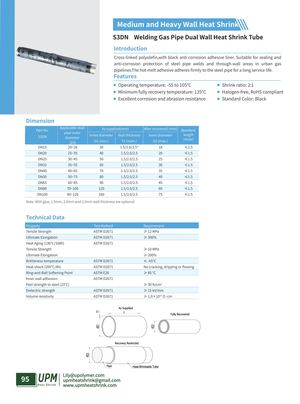 S3dn Welding Gas Pipe Dual Wall Heat Shrink Tube Upmheatshrink Com