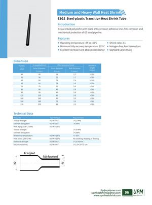 S3gs Steel Plastic Transition Heat Shrink Tube Upmheatshrink Com