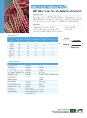S3ta C Clear Flexible Polyolefin Dual Wall Heat Shrink Tube Upmheatshrink Com
