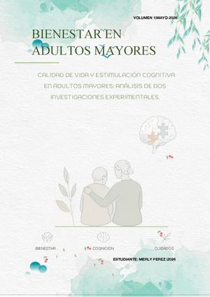 Bienestar En Adultos Mayores