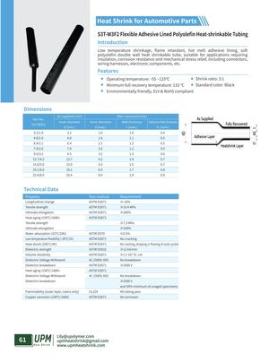 S3t W3f2 Flexible Adhesive Lined Polyolefin Heat Shrinkable Tubing Upmheatshrink Com