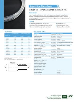 S5 Pvdf 150 Flexible Pvdf Heat Shrink Tubing Upmheatshrink Com
