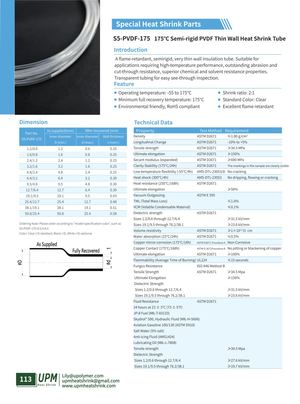 S5 Pvdf 175 Semi Regid Pvdf Shrink Tubing Upmheatshrink Com