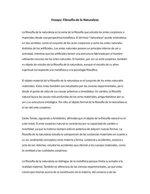 Ensayo Filosofia Naturaleza Corregido