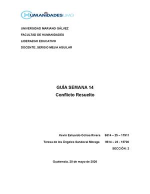 Semana 14, Liderazgo