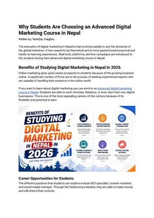 How Is A Digital Marketing Course In Nepal Evolving In 2026
