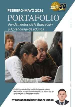 Portafolio Fundamentos De La Educación Y Aprendizaje De Adultos