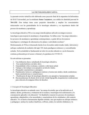 Tecnología Educativa