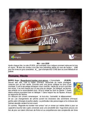 Nouveautés Mai Juin 2026