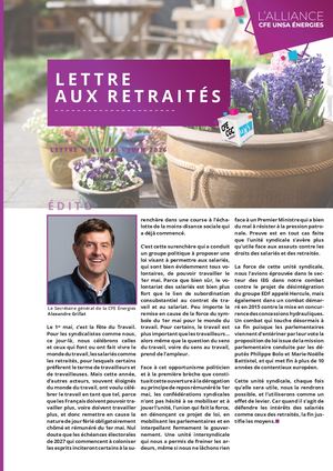 Mai/juin 2026 La Lettre Aux Retraites N°96
