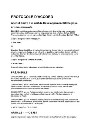 Protocole D’accord 20260516