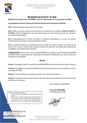Décision N°10 Signature Devis Id Imprim Pour Impressions Newsletter