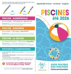 Flyer Piscines 2026