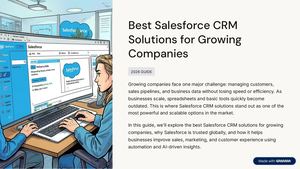 Best Salesforce Crm Solutions For Growing Companies