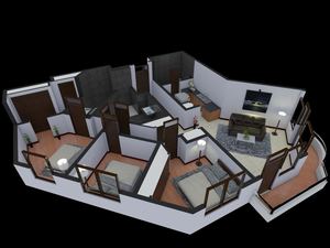 Villa Top View Sections