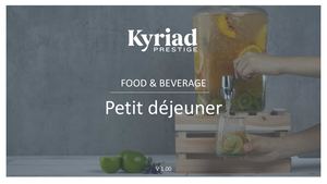 Petit Déjeuner Kyriad Prestige V1 01