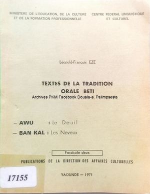 Contes - Littérature orale Beti