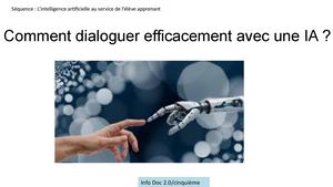 Dialoguer efficacement avec l'IA dans le cadre scolaire