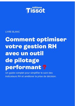 Livre blanc "Comment optimiser votre gestion RH avec un outil de pilotage performant ?"