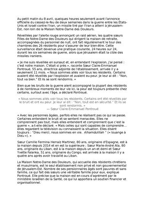 Article Jérusalem