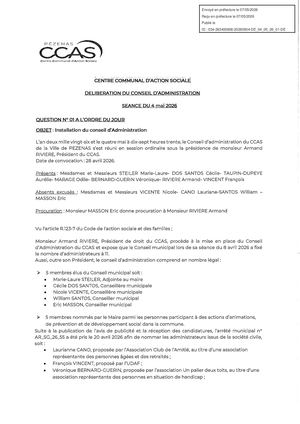 1 Installation Du Conseil D'administration Tampon
