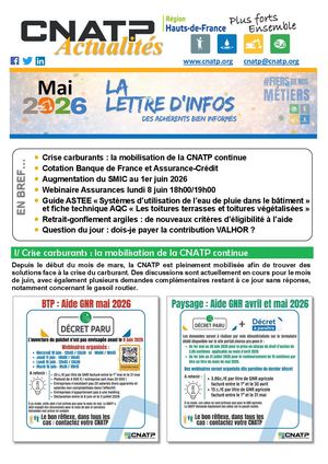 Cnatp Actualités Hauts De France Mai 2026