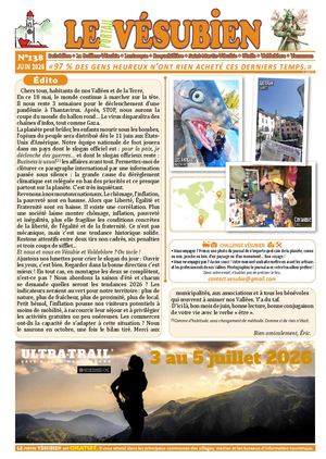 JUIN 2026 - LE portail VESUBIEN n°138. Journal gratuit de la Vésubie & Valdeblore - 06450 - Alpes Maritimes