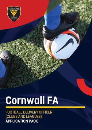 Cornwall FA Football Delivery Officer (Clubs And Leagues) Jd