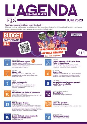 Agenda Mensuel Juin 2026