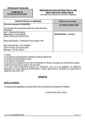 ARR DP0626282600014M01