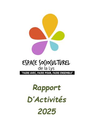 Rapport D'activités 2025 de l'Espace SocioCulturel de la Lys