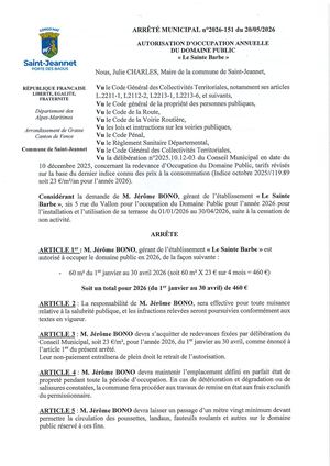 Am N°2026 151 Odp Annuelle 2026 Sainte Barbe Bono