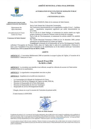 Am N°2026 154 Odp Nettoyons Le Sud Service Dd