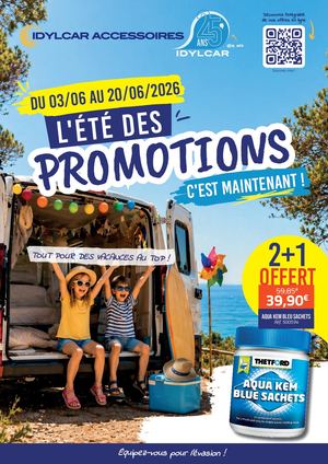 PROMOTIONS IDYLCAR ACCESSOIRES JUIN 2026
