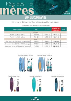 Bon De Commande Fete Des Meres Paddle
