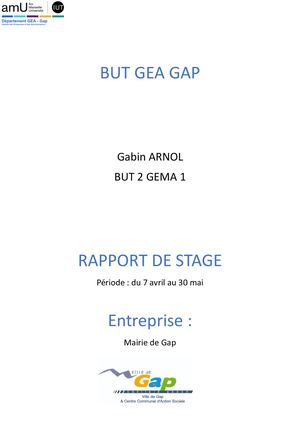 Mémoire Stage Arnol Gabin