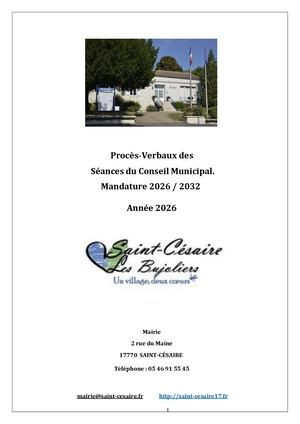 Procès Verbaux 2026
