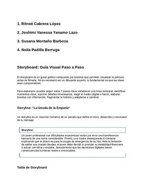 Redaccion Storylline