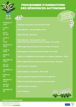 Animations RA mai 2026