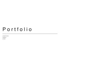 Portefolio Matteo Andoche 2026
