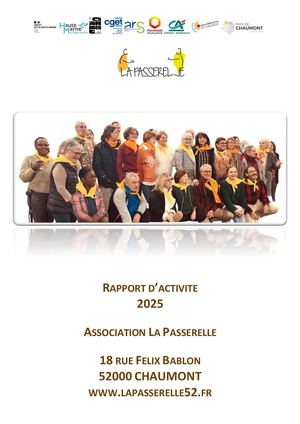 Rapport D'activité La Passerelle 2025