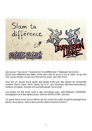Slam ta différence - 2025-2026