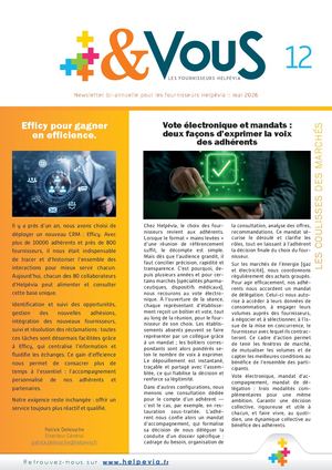 Newsletter  Helpévia & Vous N°12