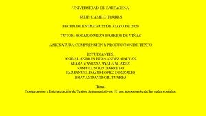 Comprension Y Produccion De Textos Unidad 3