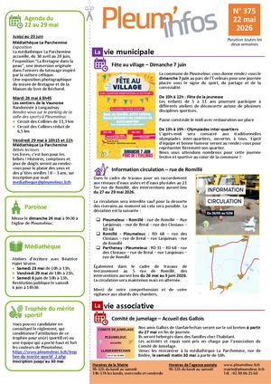 Pleum'infos du 22 mai 2026
